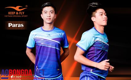 Áo Không Logo Keep & Fly Paras X Phan Văn Đức xanh dương