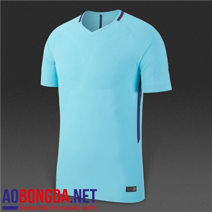 Áo Không Logo Barcelona sân khách xanh ngọc 2017-2018