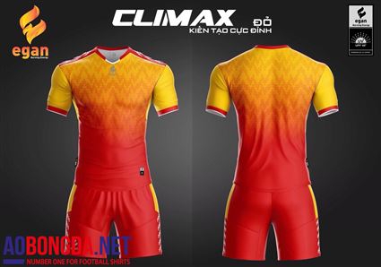Áo Không Logo Egan Climax đỏ cam