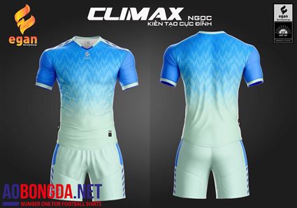Áo Không Logo Egan Climax xanh ngọc trắng