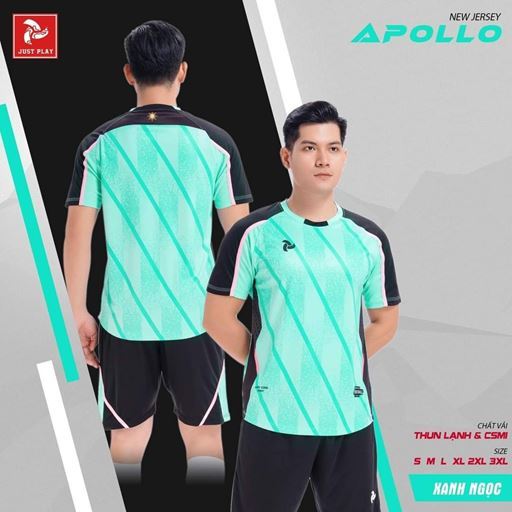 Áo Không Logo Justplay Apollo Xanh Ngọc