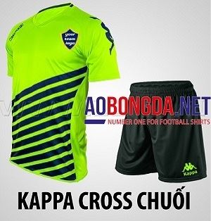 áo không logo kappa cross xanh chuối