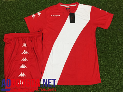 Áo Không Logo Kappa Đỏ Sọc Chéo Trắng 2017