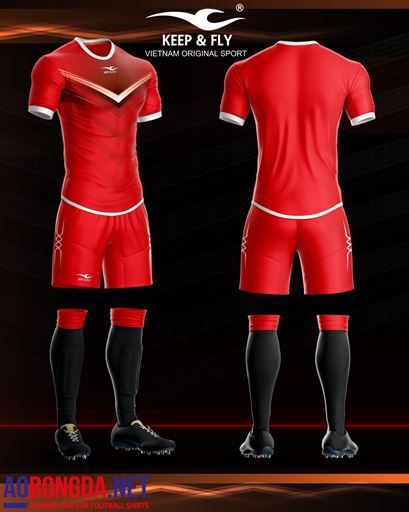 Áo Không Logo Keep & Fly Monster đỏ