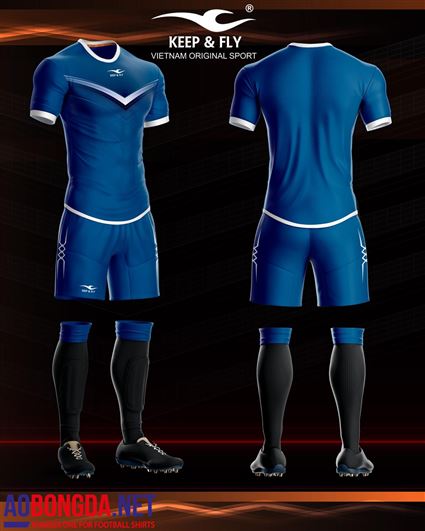 Áo Không Logo Keep & Fly Monster xanh dương