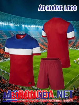 Áo không logo mỹ đỏ xanh