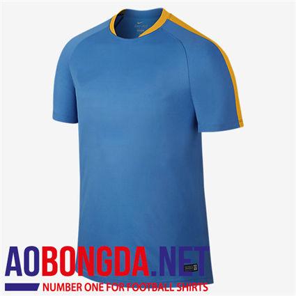 Áo không logo training Barca xanh vàng