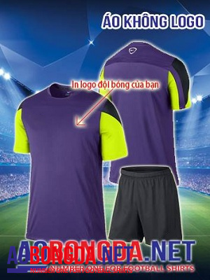 Áo không logo training tím cao cấp