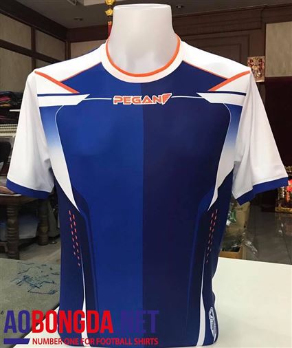 Áo không logo PEGAN HUNTER Xanh bích trắng