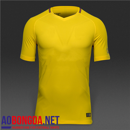 Áo Không Logo PSG sân khách vàng 2017-2018