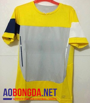 Áo không logo arsenal training vàng