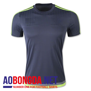 Áo không logo Realmadrid training xám ghi