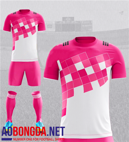 Áo không logo TIRO trắng hồng