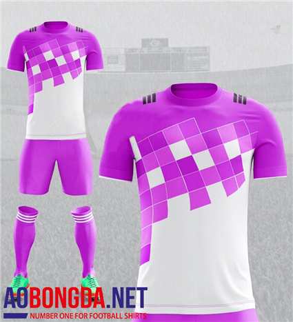 Áo không logo TIRO trắng tím