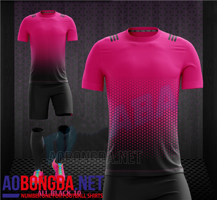 Áo Ko Logo All Black hồng đen