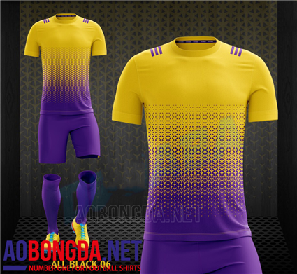 Áo Ko Logo All Black vàng tím