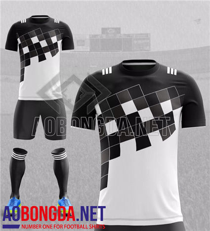 Áo Ko Logo  TIRO Trắng Đen