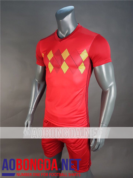 Áo Ko Logo Bỉ Đỏ World Cup 2018