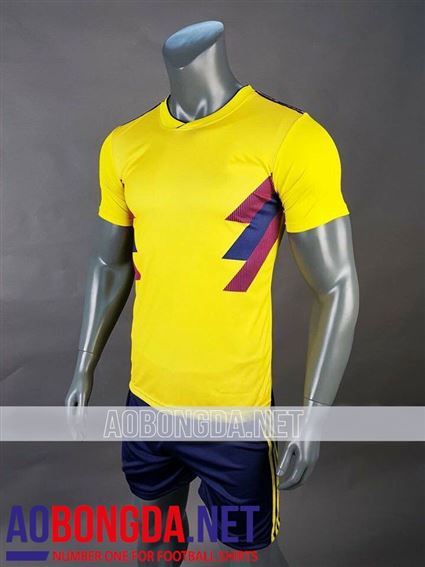 Áo Ko Logo Colombia Vàng World Cup 2018