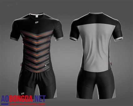 Áo Ko Không Logo CP Legend đen lưng xám