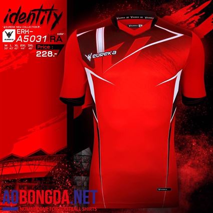 Áo Ko Logo Eureka identity đỏ
