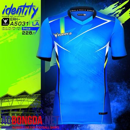 Áo Ko Logo Eureka identity xanh ngọc