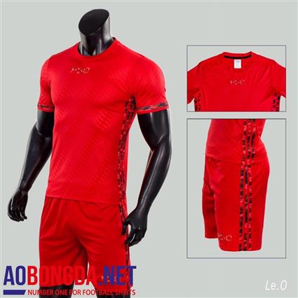 Áo Ko Logo F50 đỏ vân nổi 2018