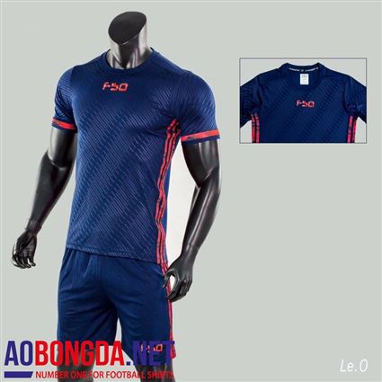 Áo Ko Logo F50 tím than vân nổi 2018