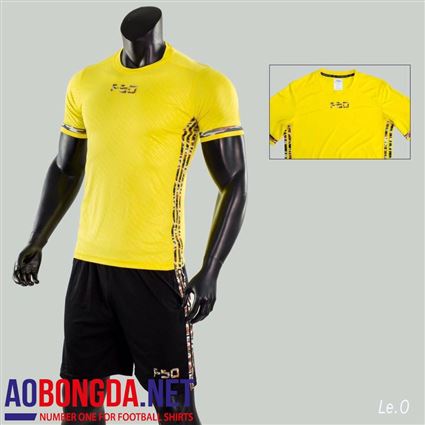 Áo Ko Logo F50 vàng vân nổi 2018