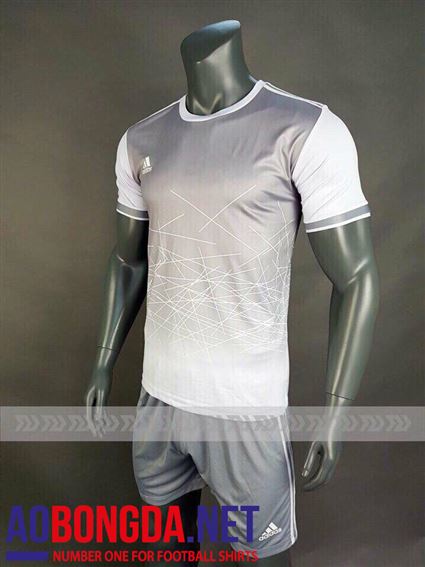 Áo Ko Logo Galaxy xám trắng