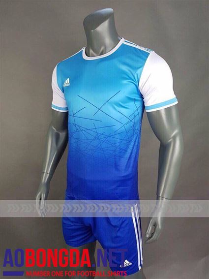 Áo Ko Logo Galaxy xanh ngọc loang xanh dương