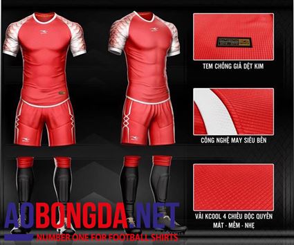 Áo Ko Logo Keep Fly Leiter đỏ