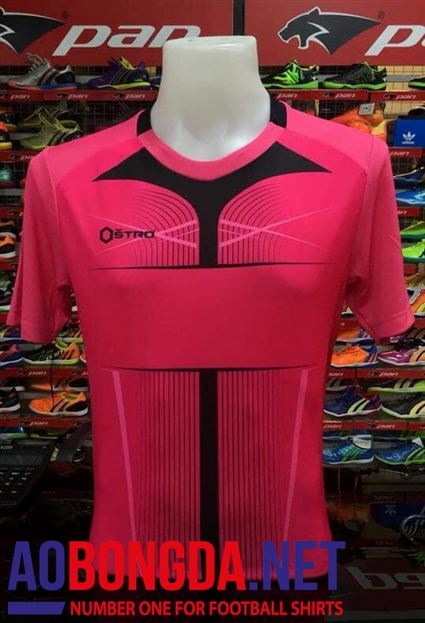 Áo Ko Logo OSTRO18.3 hồng đen