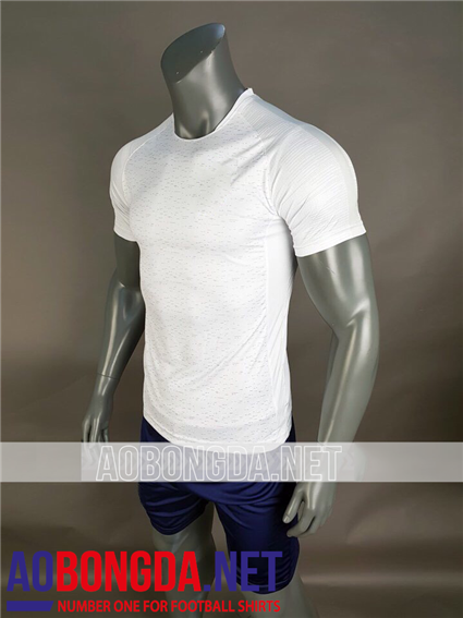 Áo Ko Logo Pháp trắng World Cup 2018