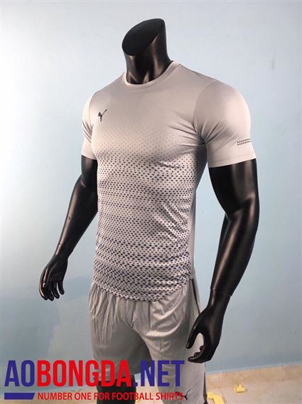 Áo ko logo Electric xám 2017-2018