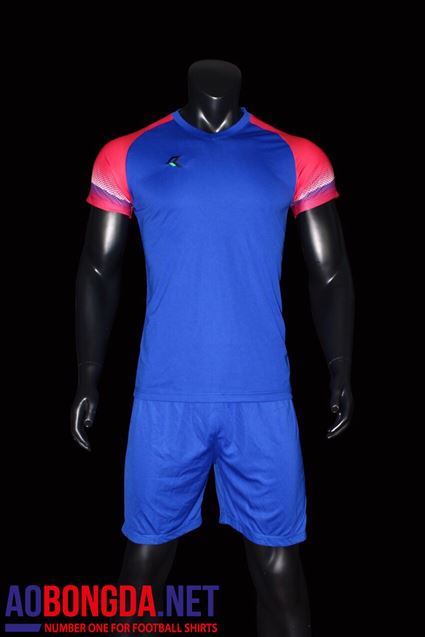 Áo Ko Logo Real Classic xanh dương 2019