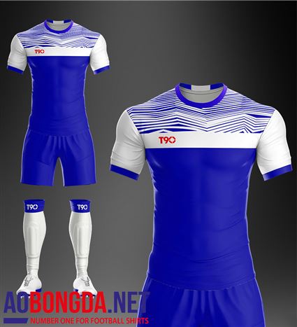 Áo Ko Logo T90-I xanh dương