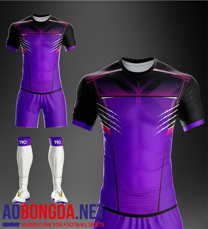 Áo Ko Logo T90-M tím vai đen