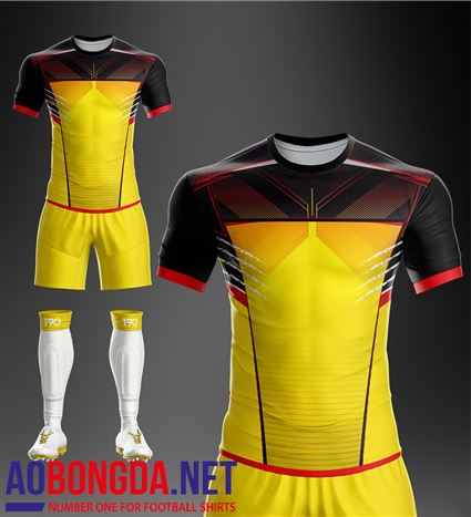 Áo Ko Logo T90-M vàng vai đen