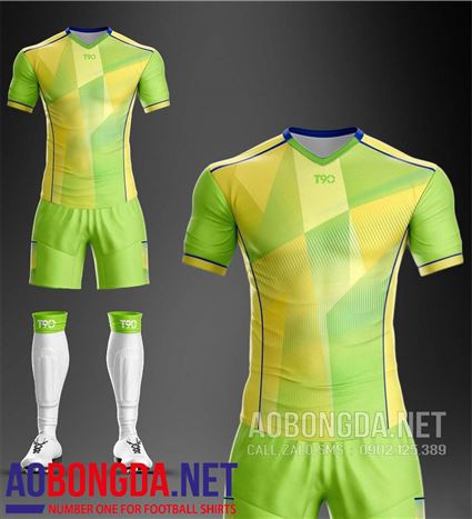 Áo Ko Logo T90-Victory xanh chuối