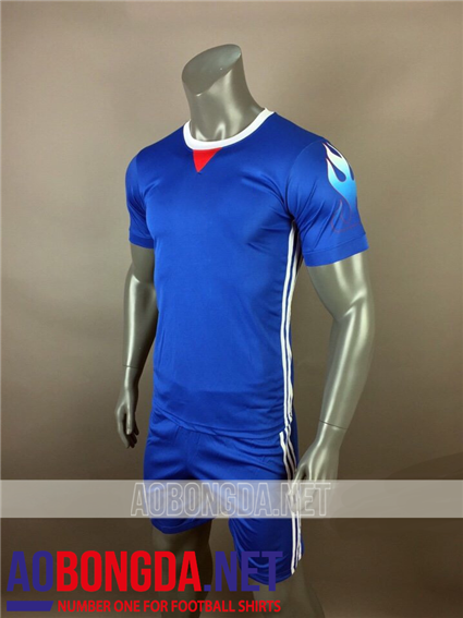 Áo Nhật Xanh Ko Logo 2017-2018