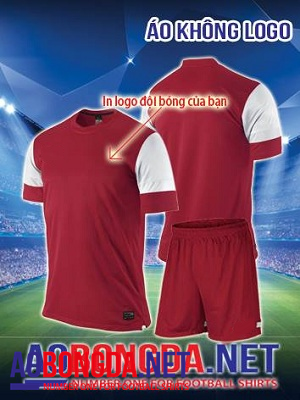 Áo U19 không logo đỏ