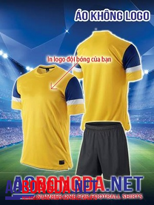 Áo u19 không logo vàng