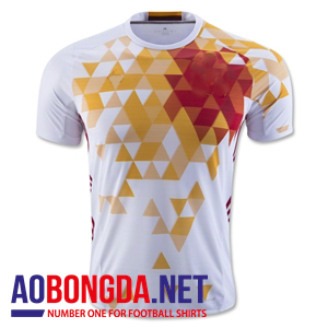 Áo Tây Ban Nha trắng 2017 không logo