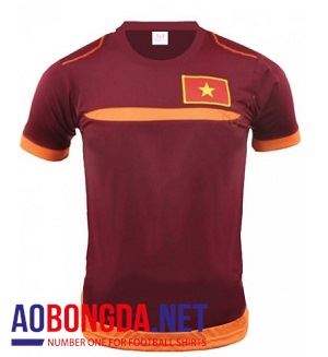 Áo bóng đá tập luyện đội tuyển Việt Nam màu bã trầu