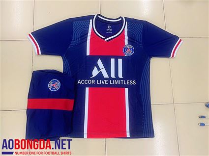 Bộ Quần Áo bóng đá trẻ em clb PSG tím than sân nhà 2020-2022
