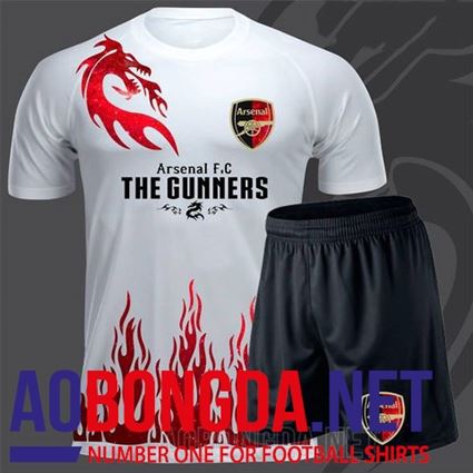 Áo Bóng Đá Arsenal trắng Fantasy 2017-2018