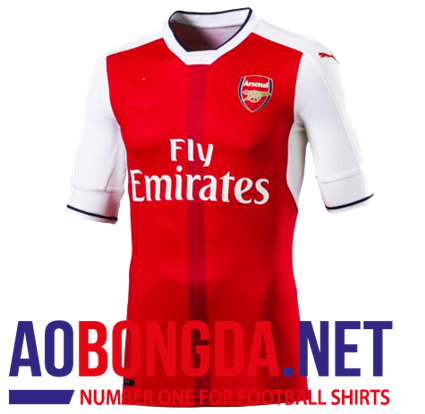 Áo câu lạc bộ bóng đá 2017 Arsenal đỏ sân nhà