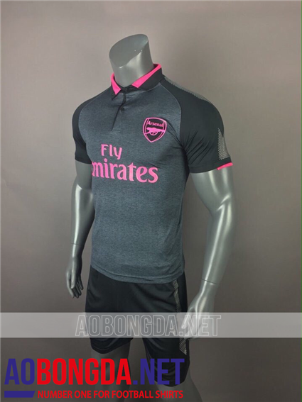 Áo Arsenal Đen Tím hồng 2017-2018
