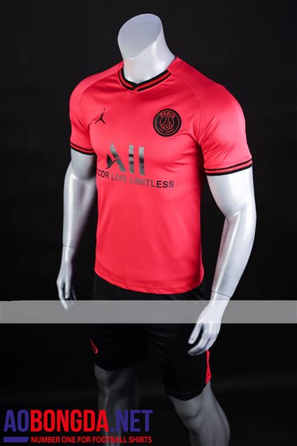 Áo Bóng Đá PSG Jordan đỏ sân khách 2019-2020